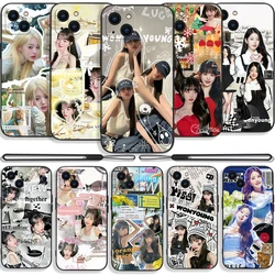 Ive Kpop Wonyoung Rei Phone Case For iPhone 15 14 13 12 11 Pro Max Mini X XR XSMAX SE 8 7 6S Plus Soft Liquid Silicone Cover