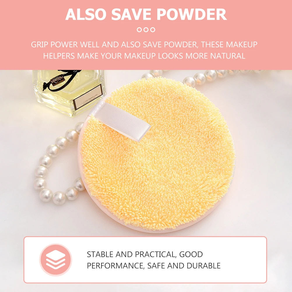 

5pcs Rounded Makeup Powder Applicator Comfortable Pad Face Washing Tool For Women Compact Powder Puff Small Makeup Pad