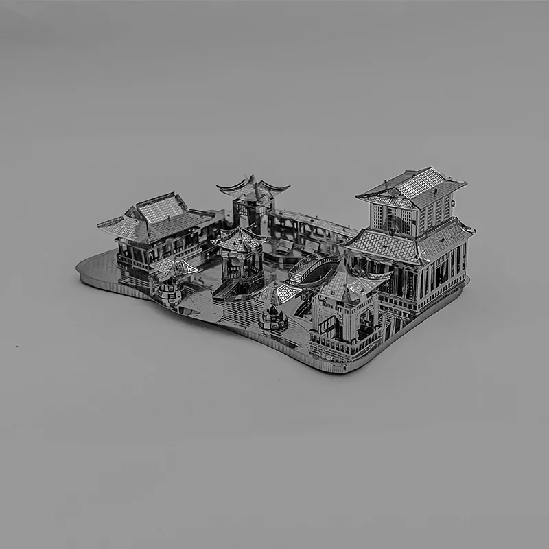 소주 정원 3D 금속 퍼즐 모델 키트, DIY 레이저 컷 퍼즐, 어린이용 직소 장난감