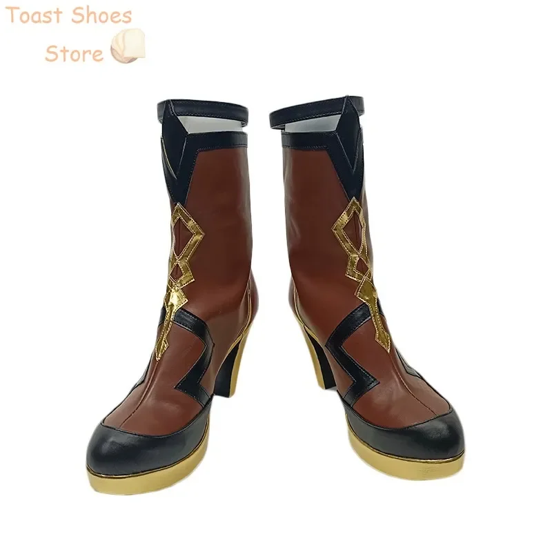 Honkai Impact 3 Eden Cosplay Shoes Game Cosplay Prop PU Leather Shoes Halloween Carnival Boots Costume Prop