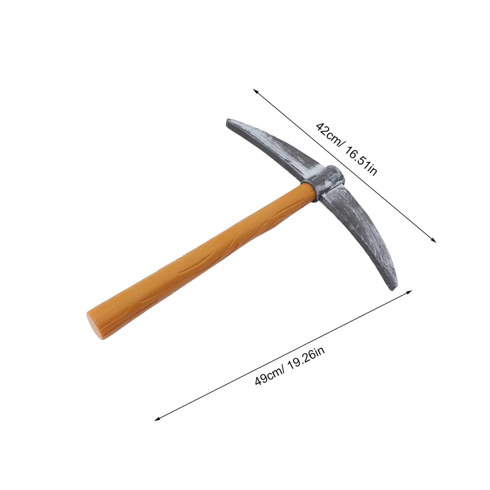 2Pcs Pickaxe Spade Prop Funny Ornamental Craft for Party Favor Supplies Performance Stage Decoration Photography Accessories