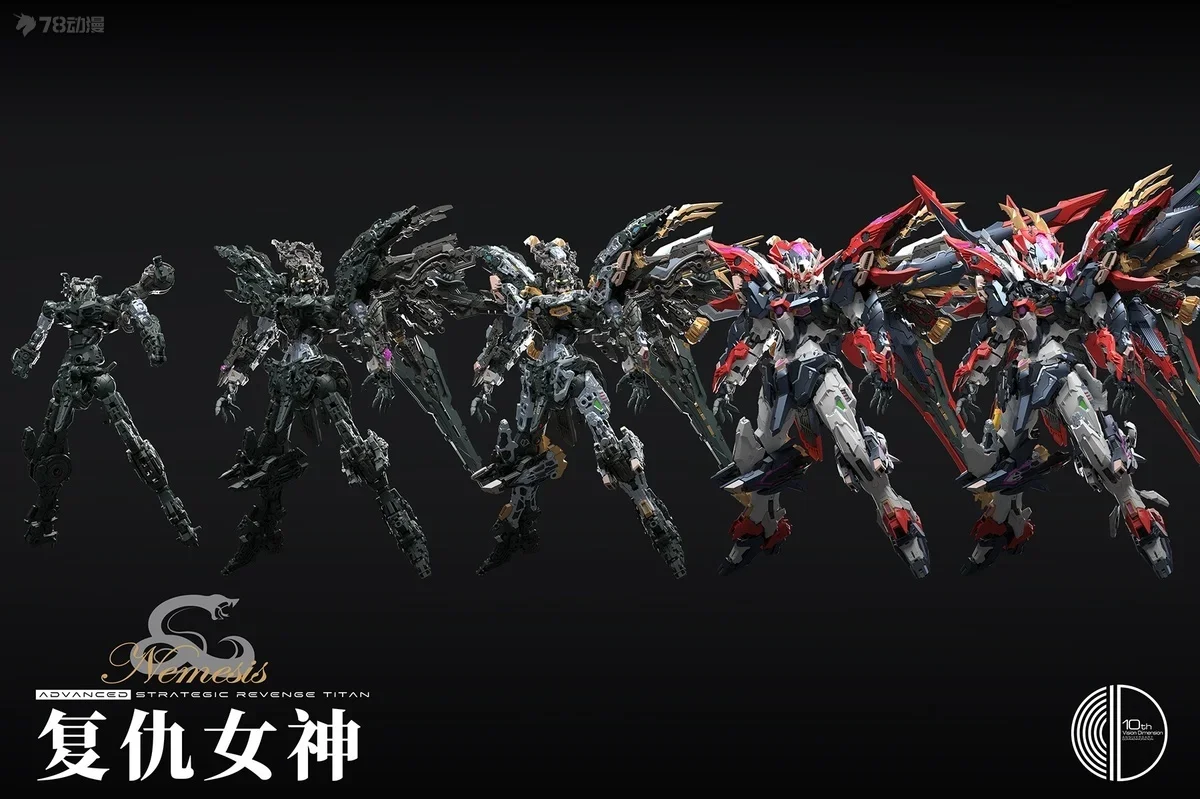 In Stock Infinite Dimension RT-002 NEMESIS Transparent ver. 1/100 Assembling Model Model Toys IN ERA+ GLASS LIKE VERSION 