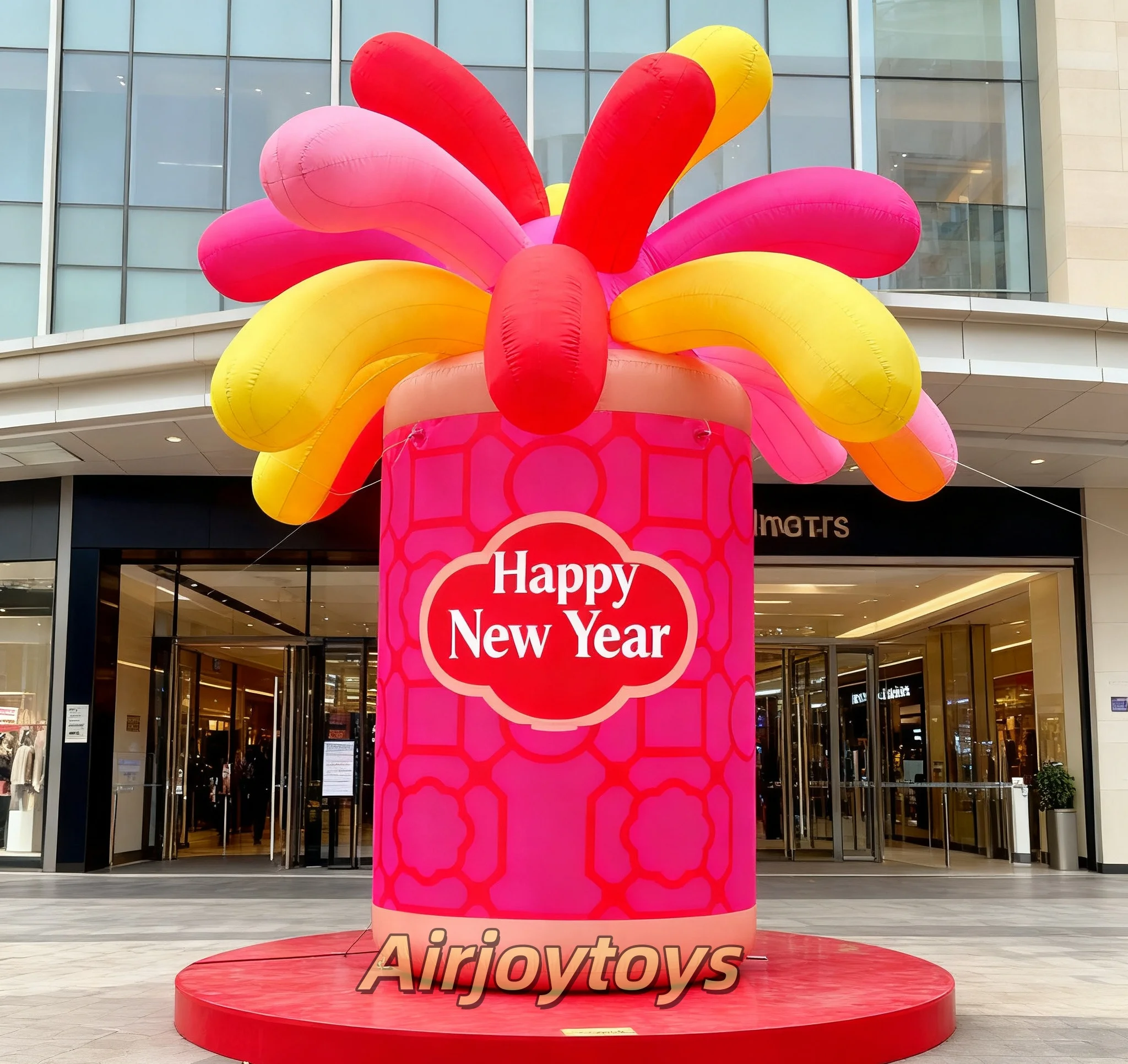 New inflatable colorful pyrotechni model, Spring Festival shopping mall performance props, opening celebration custom decoration