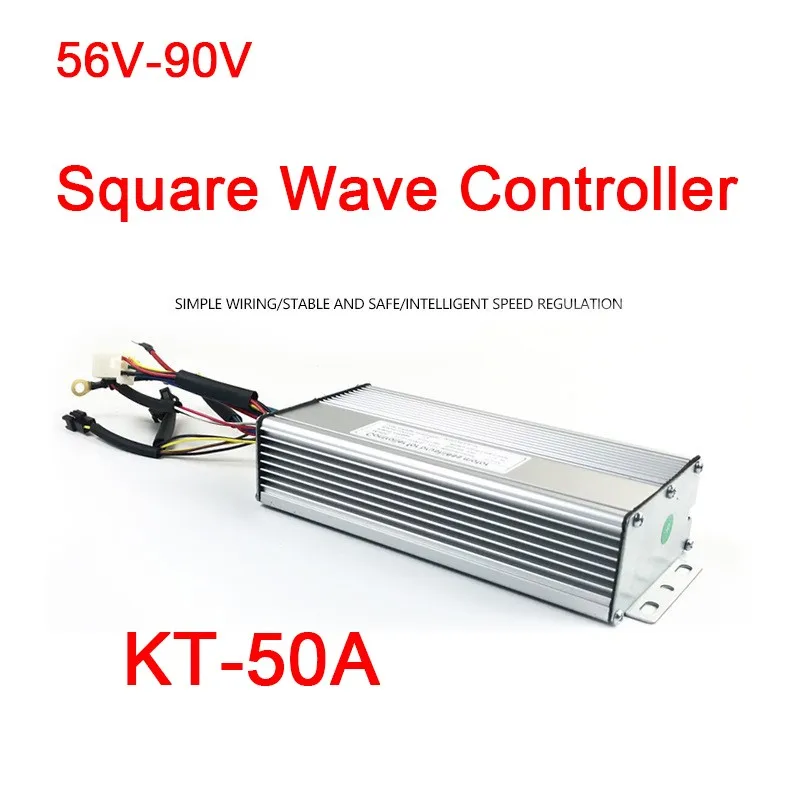 

Original E-Bike 56V-90V Controller 18-Tube KT 50A Square Wave Controller SM Plug for 3000W Motor, Mountain bike refit Accessory