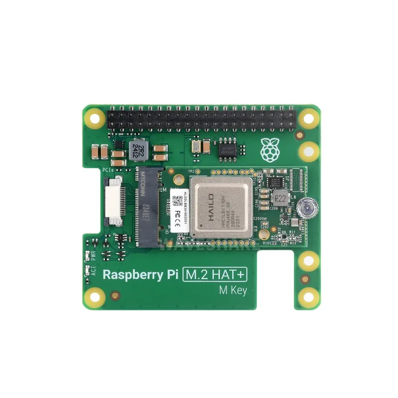 Moduł przyspieszenia Waveshare Hailo AI z Raspberry Pi M.2 HAT + 13 stopów mocy obliczeniowej, zestaw Raspberry Pi 5 AI, Raspberry Pi5 HAT