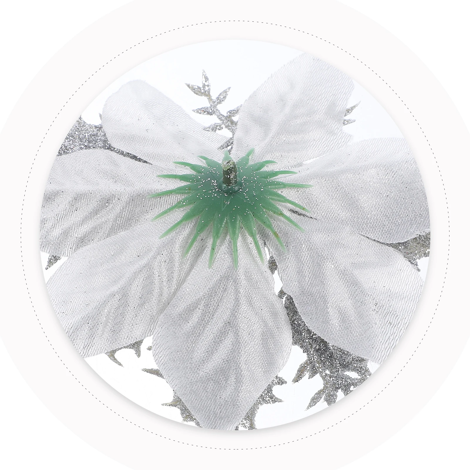 

Artificial Flower Decoration Poinsettia Flowers Decorative Faux Small Poinsettias for Clips Floral Party