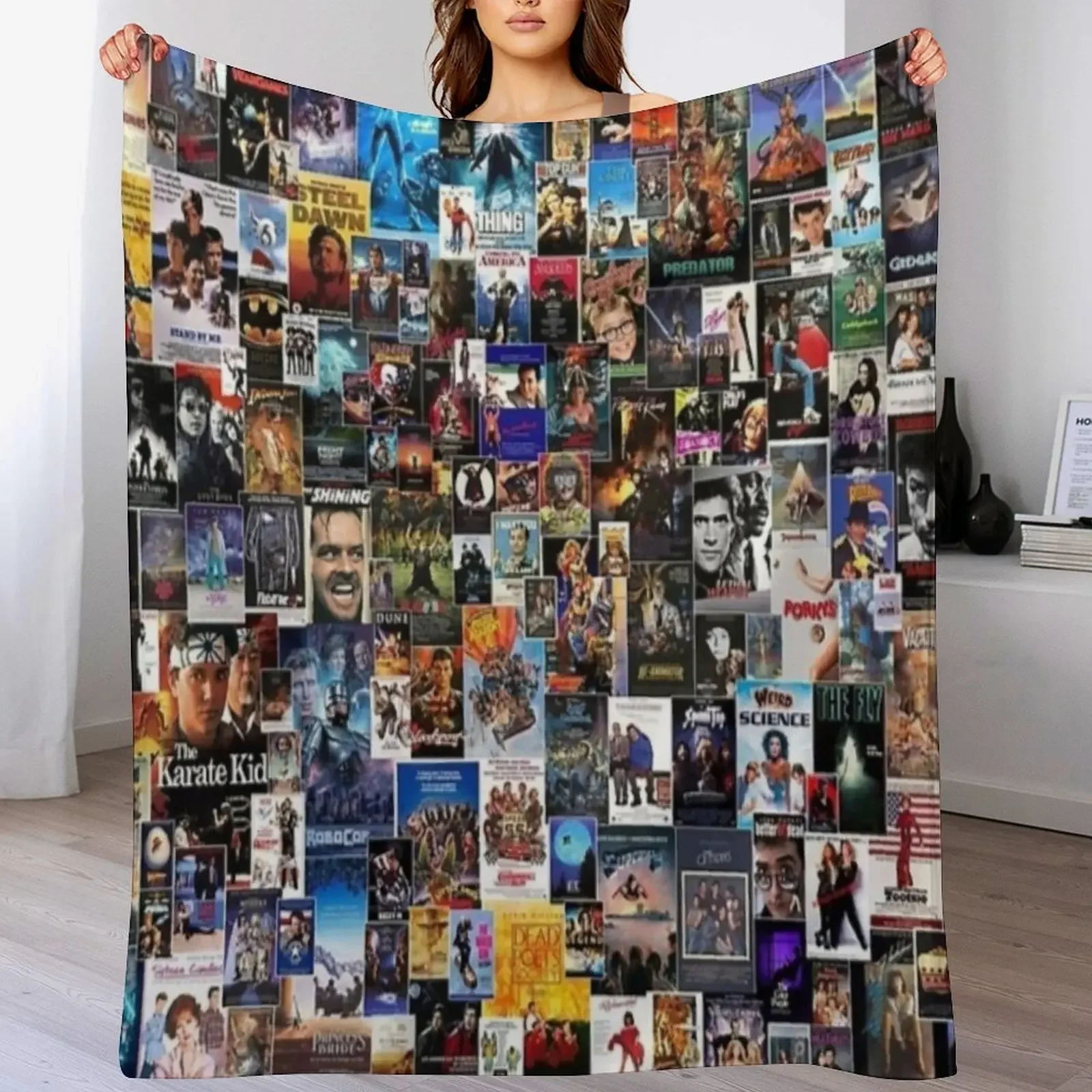 

The 200 Best Movies from the 1980s Throw Blanket wednesday Luxury Designer Luxury Throw Plaid on the sofa Blankets