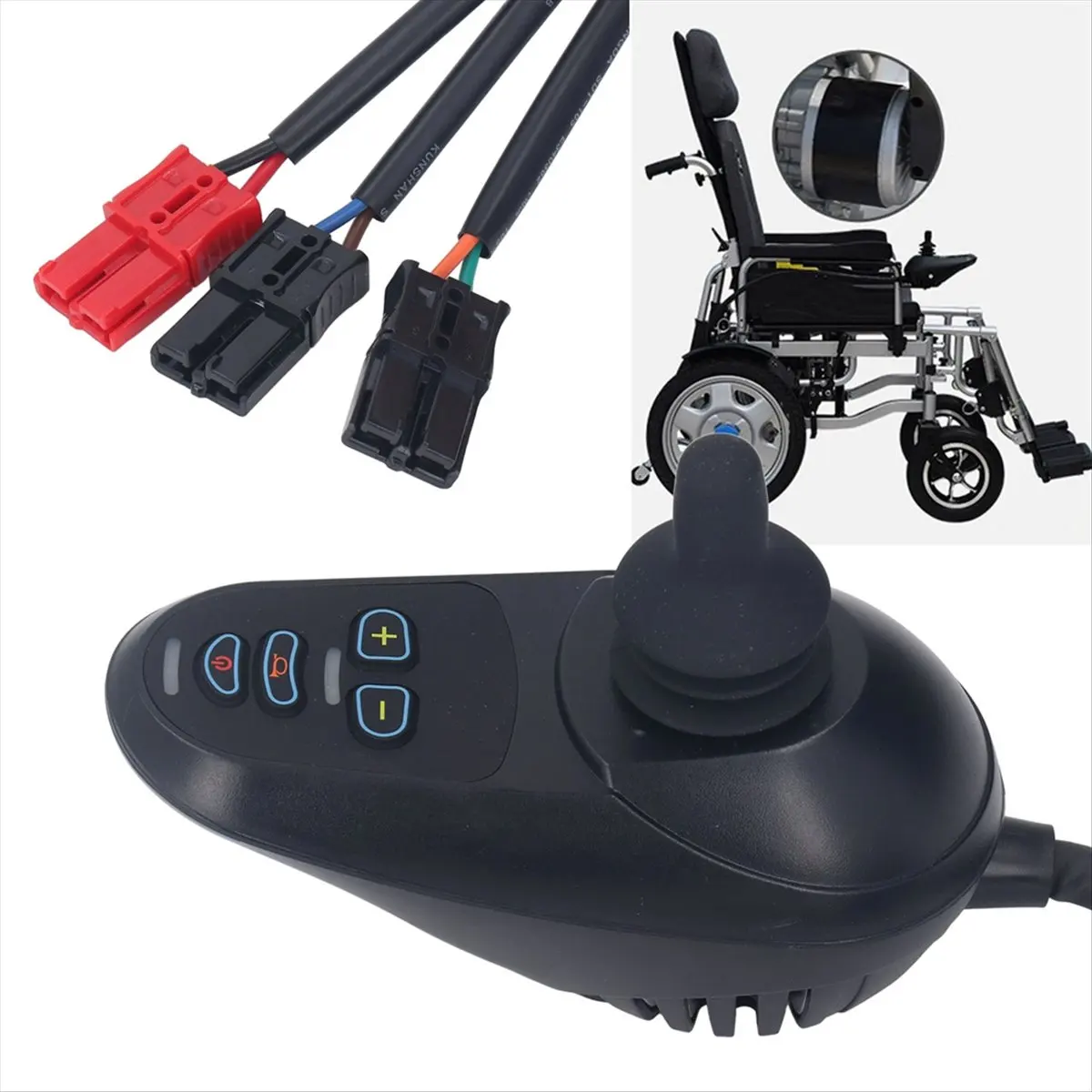 

A73P Электрический джойстик для инвалидной коляски DC24V 45A с функцией тормоза
