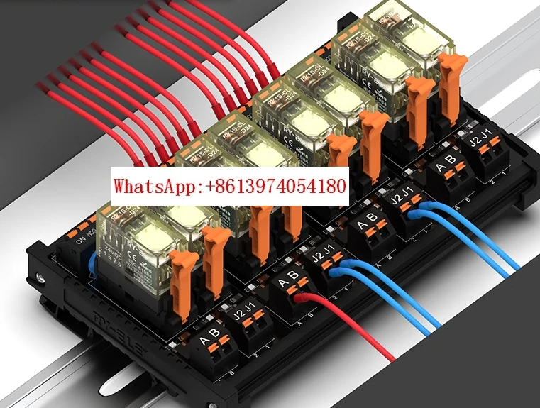 

RY1S/RY2S intermediate relay module 220V AC PLC control output 16 channels, 5 pins, 8 pins