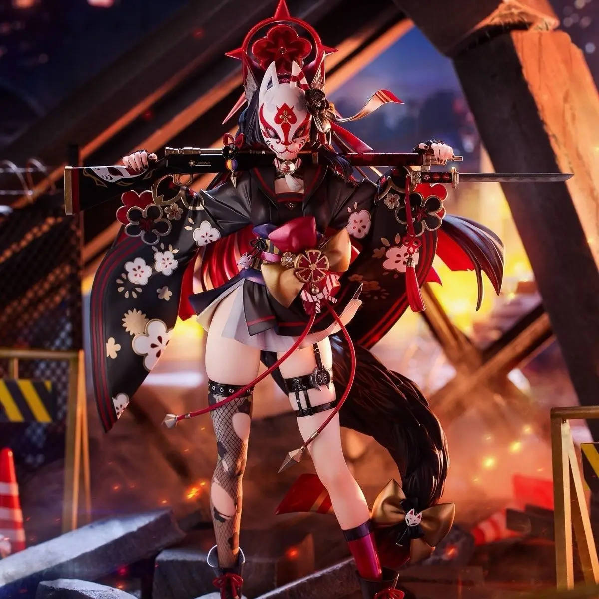 

Game Azur Lane Action Character Kosaka Wakamo Kimono Pvc Figurine Model Decorative Ornament Children'S Toy Gift