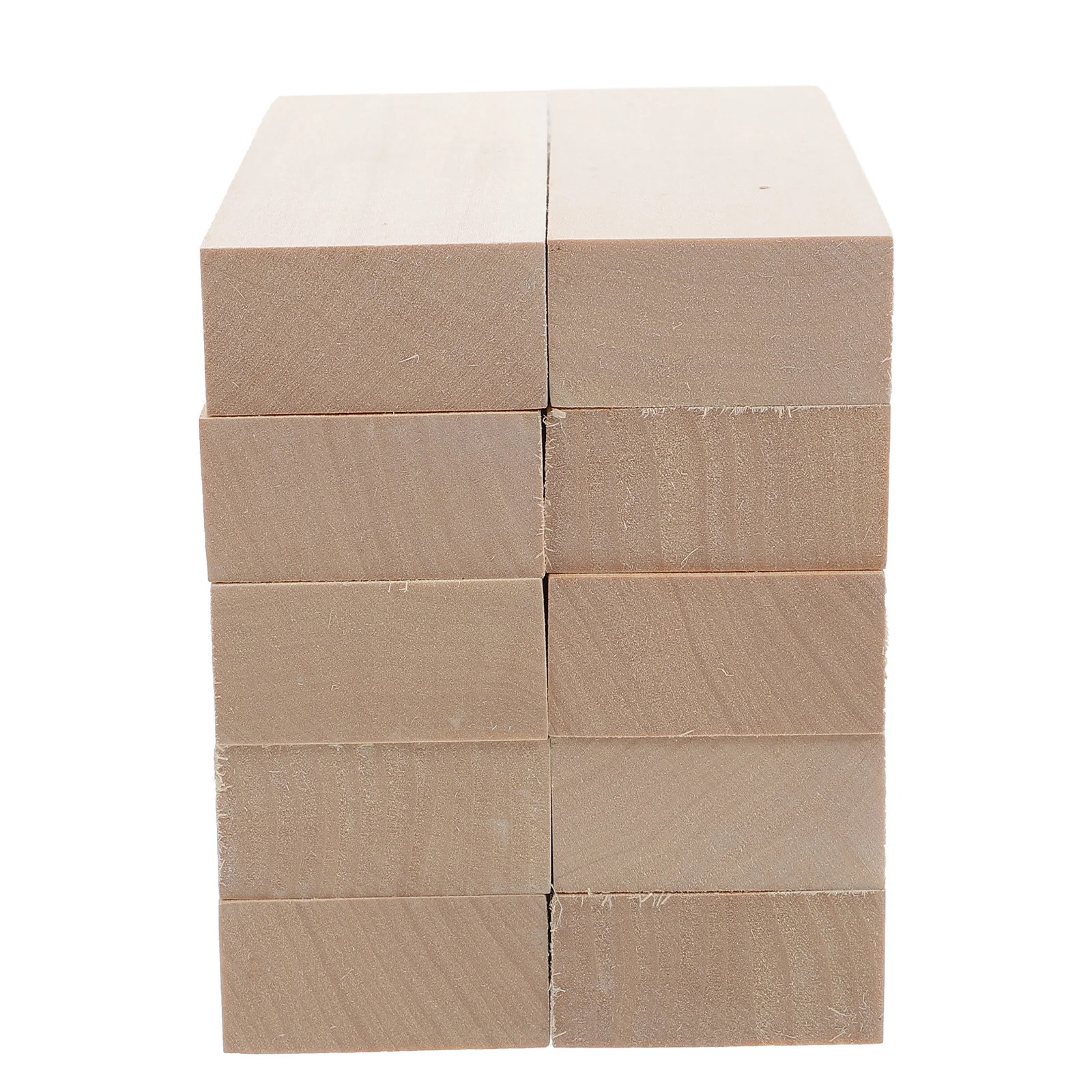 

10Pcs Natural Basswood Blocks Smooth Unfinished Wood DIY Planks for Craft Making Decoration Wood Pieces Wooden Blocks