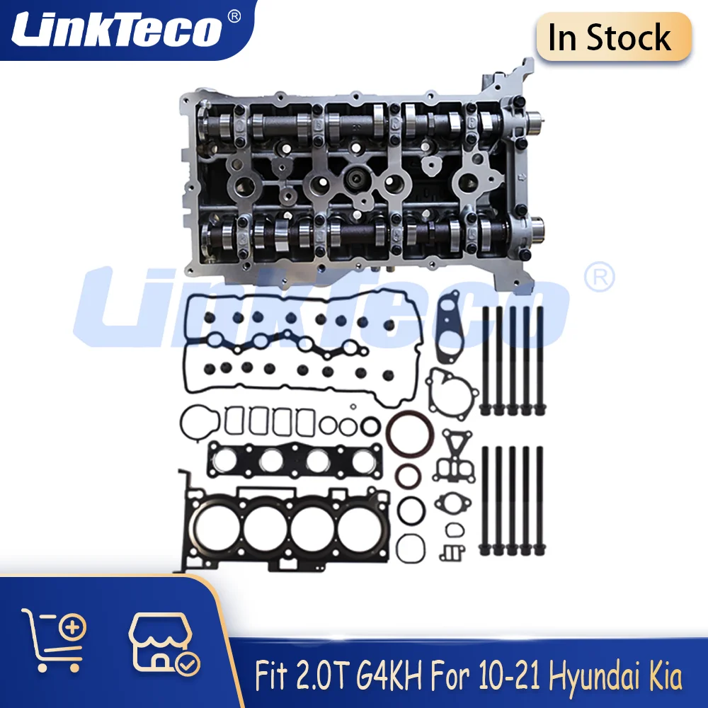 

Cylinder Head Assembly&Head Bolts&Gasket Set Fit 2.0T Turbo G4KH For 10-21 Hyundai Santa Fe Sonata Tucson Kia Optima EX Sorento