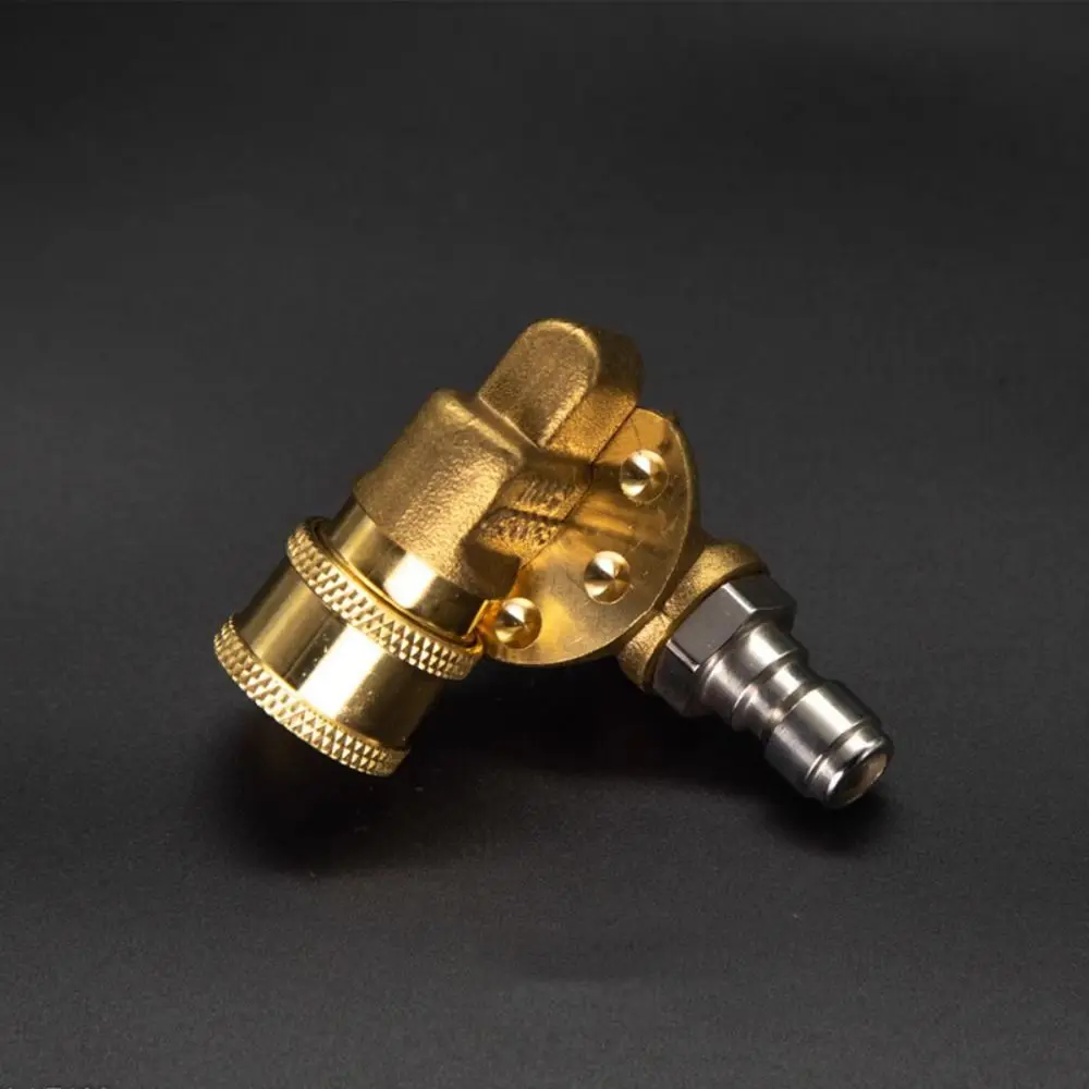 Durable 180 Degree Rotation Quick Connection 1/4 Inch 4500 PSI Cleaning Adaptor Brass Car Washer Accessory