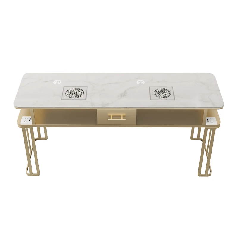 Professionals Salon Nail Table Mesa Technician Living Room Marble Manicure Table White Receptionist Mesa De Manicure Furniture