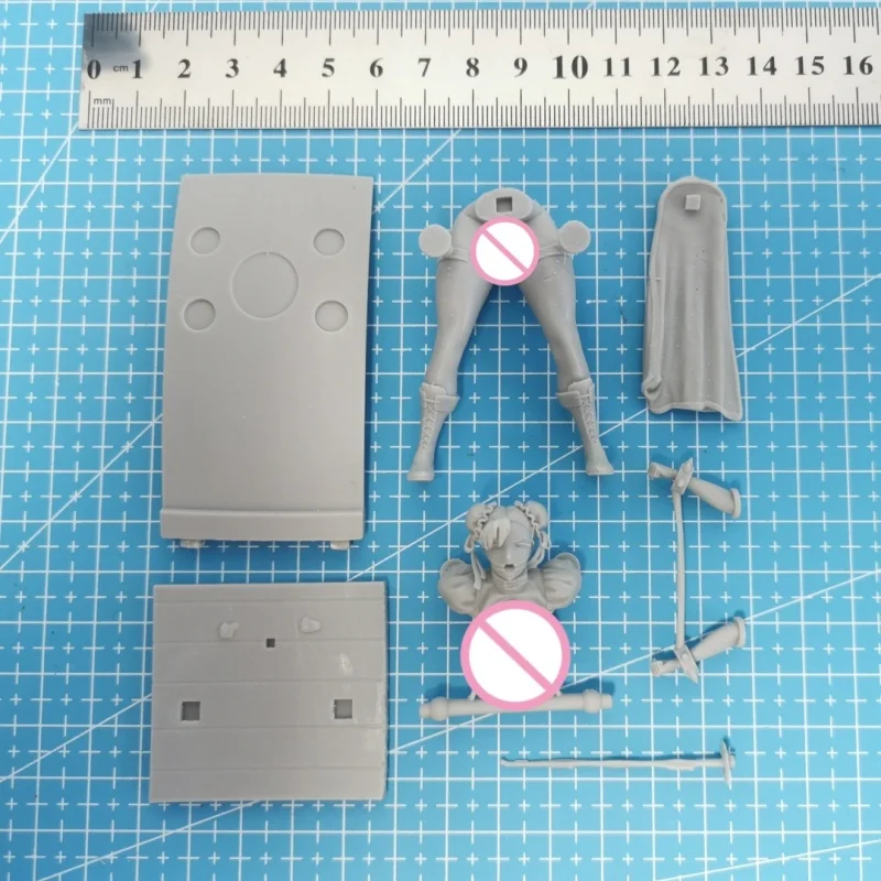 Bound chunli 1/24 escala completa resina figura modelo kit montar miniaturas desmontado sem pintura coleta hobby brinquedos presentes