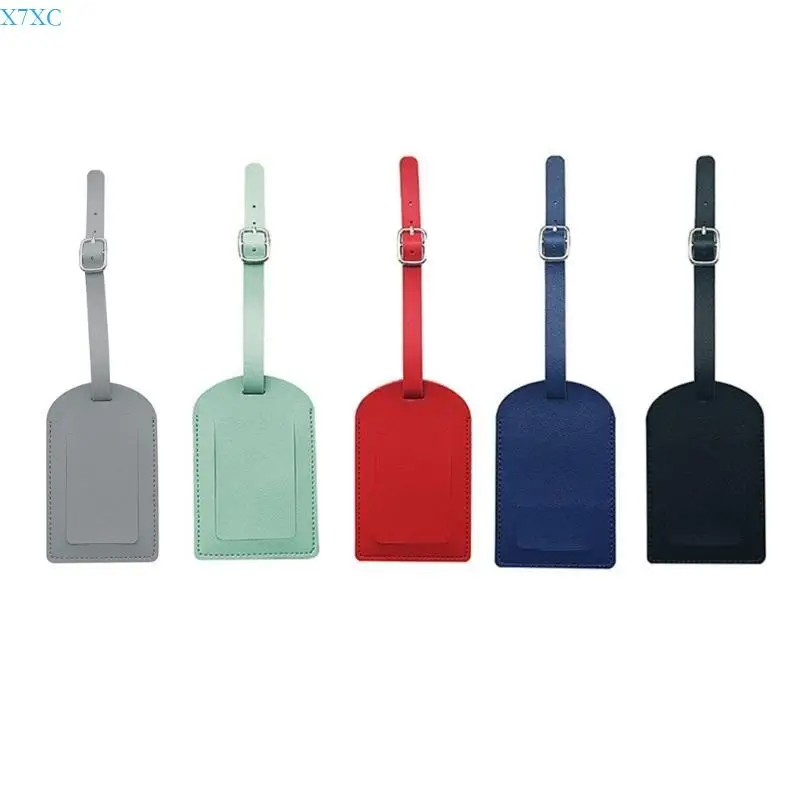 

X7XC PU Leather Luggage Tags Bridal Suitcase Tag Wedding Honeymoon Gifts for Women Men Couples