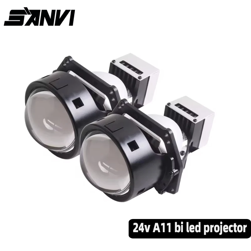 

SANVI 24V Bi LED Projector Lenses for Truck Headlight for Hella G5 3R Projector H1 H4 H7 H11 9005 9006 Headlamp Auto Led Lights