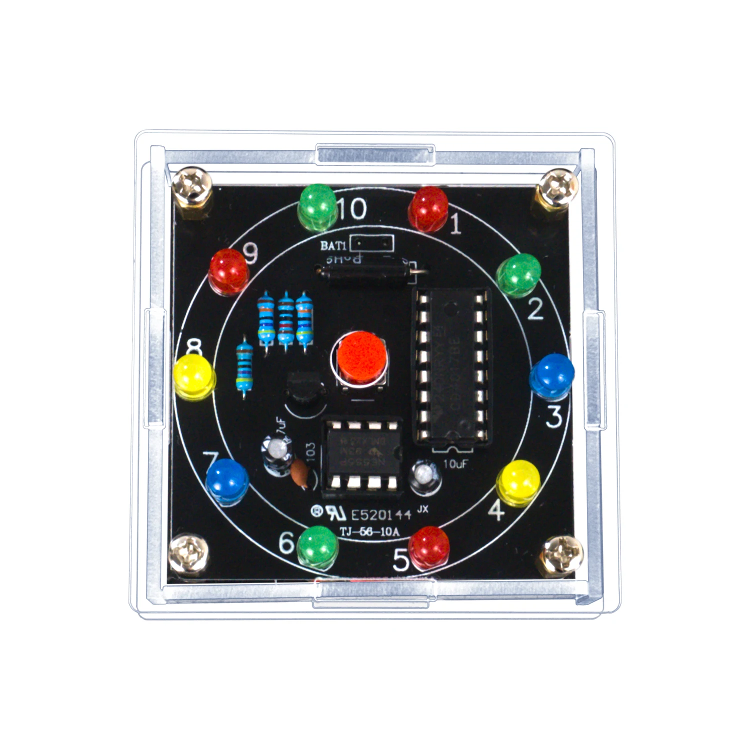 Kit DIY Electronica Analog Lottery Lucky Turntable Welding Assembly Parts Suite for Teaching and Training