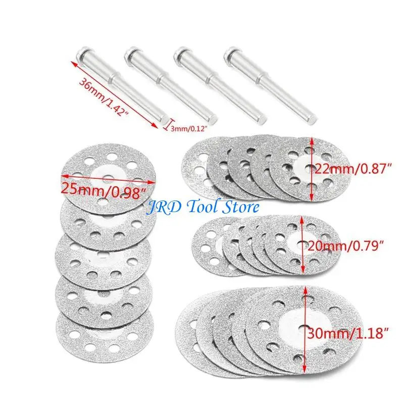 A2UD 5pcs DIAMONTE CUTCO DISCO ROUNTE DO REÇA CIRCULAR BLADE Tool