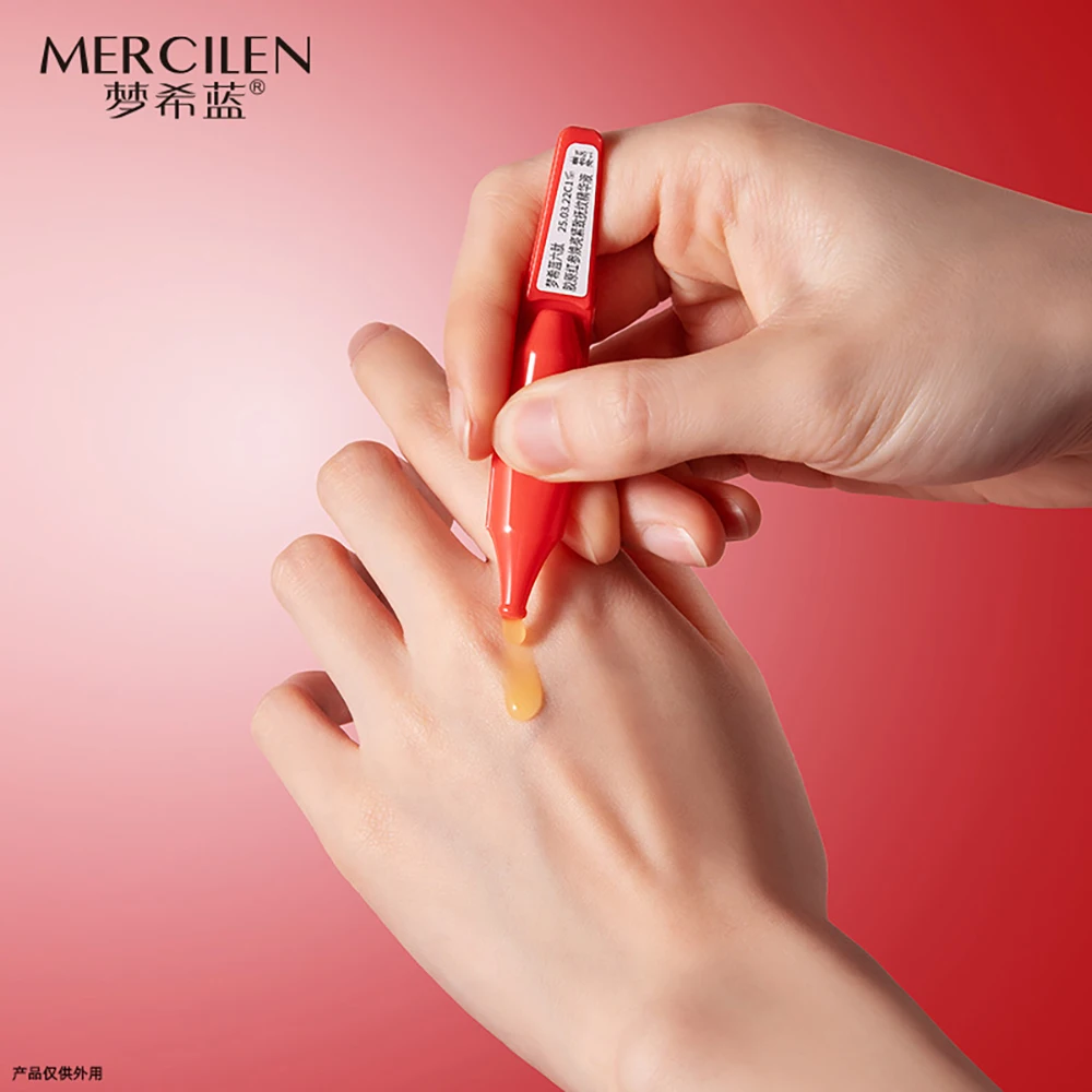 

30Pcs Six Peptide Collagen Red Ginseng Firming Soothing Fading Wrinkles Essence Spot Dimming Brightening Skincare Face Essence