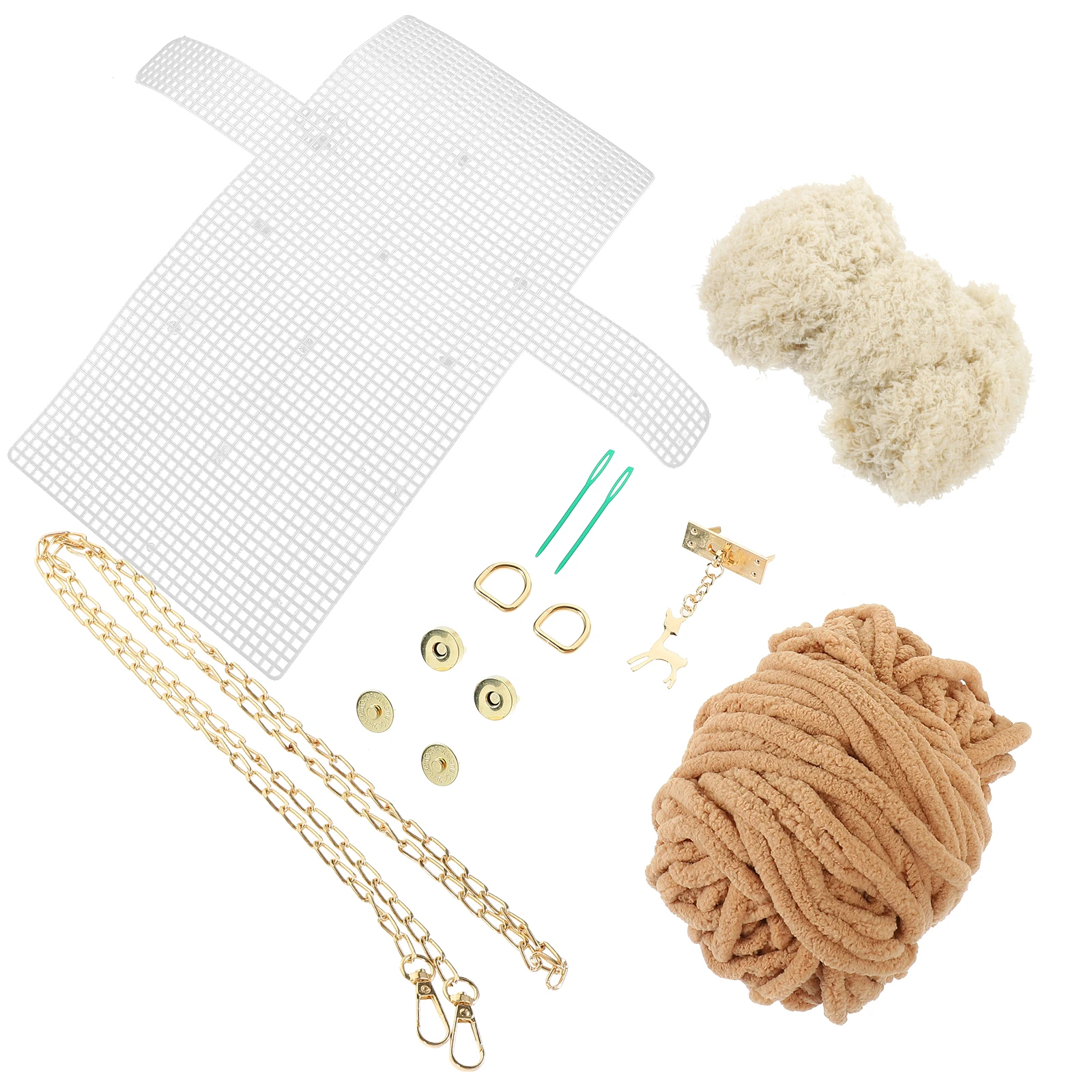 

Woven Purse Material Kits Random Color Wool Bag Supplies Handmade Craft Projects Sewing Embroidery Accessories