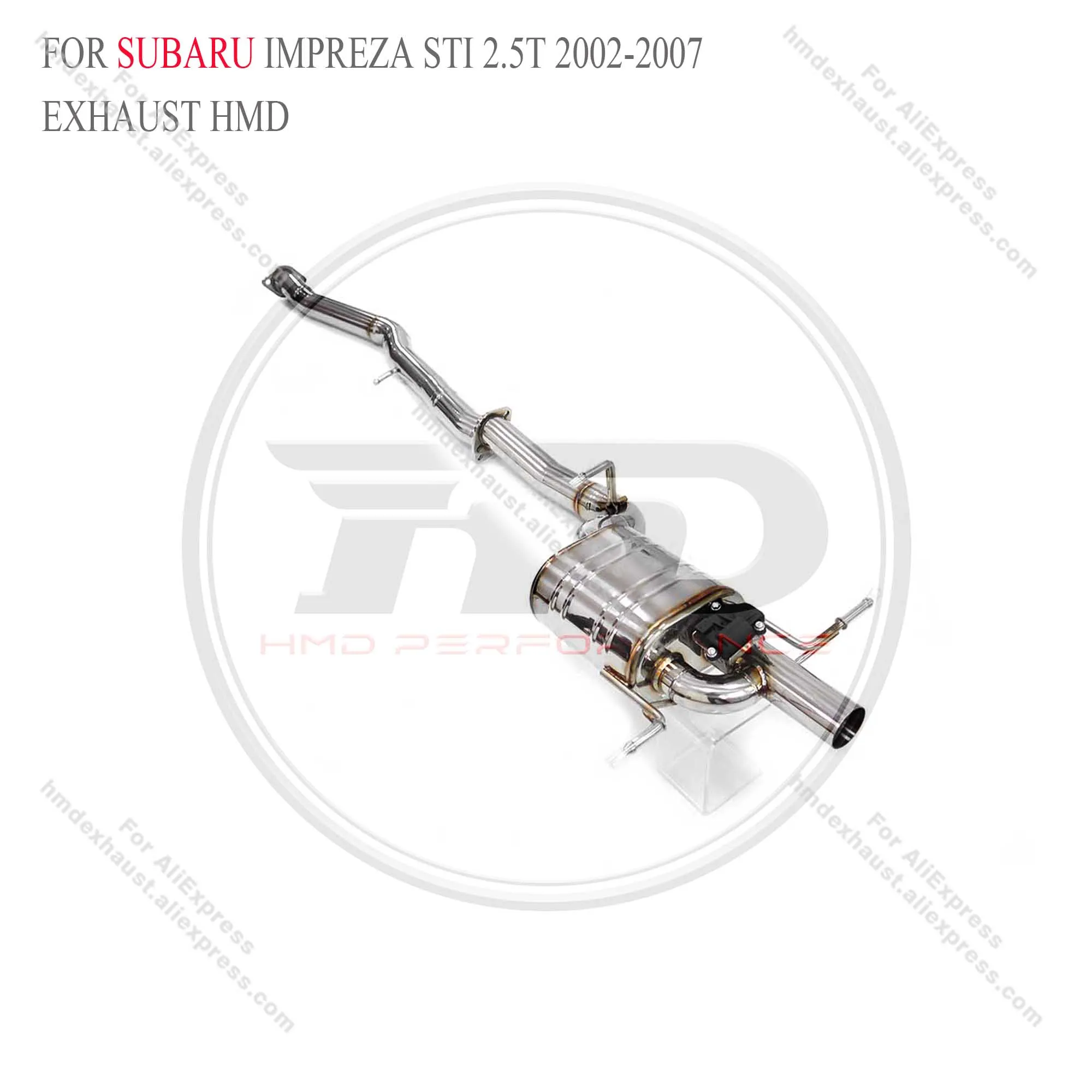 

Stainless steel Catback for Subaru Impreza STI 2.5T 2002-2007 with valve HMD Exhaust System Performance Quality certification