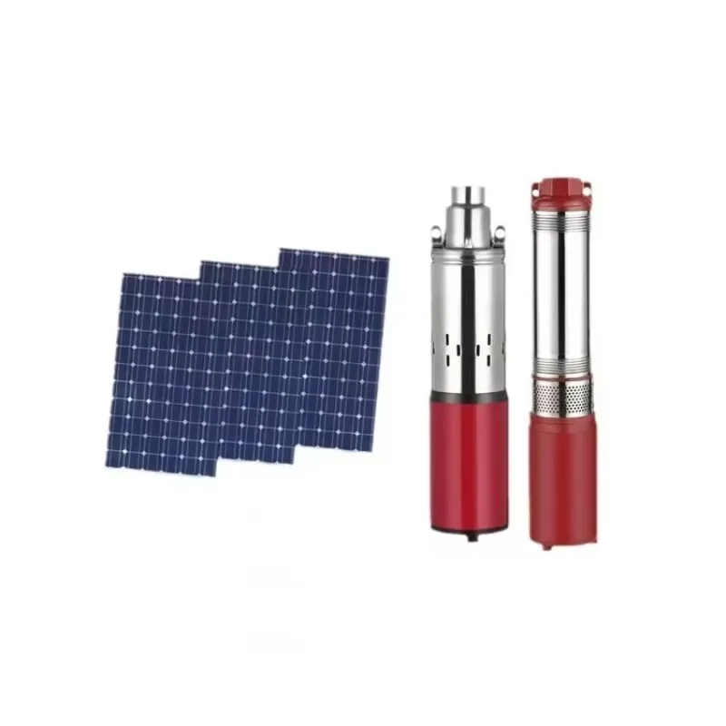 24V Brush Submersible Solar Pump Hine for Agrulture Watering Irrigation High Prsure Electr Deep Well Pump