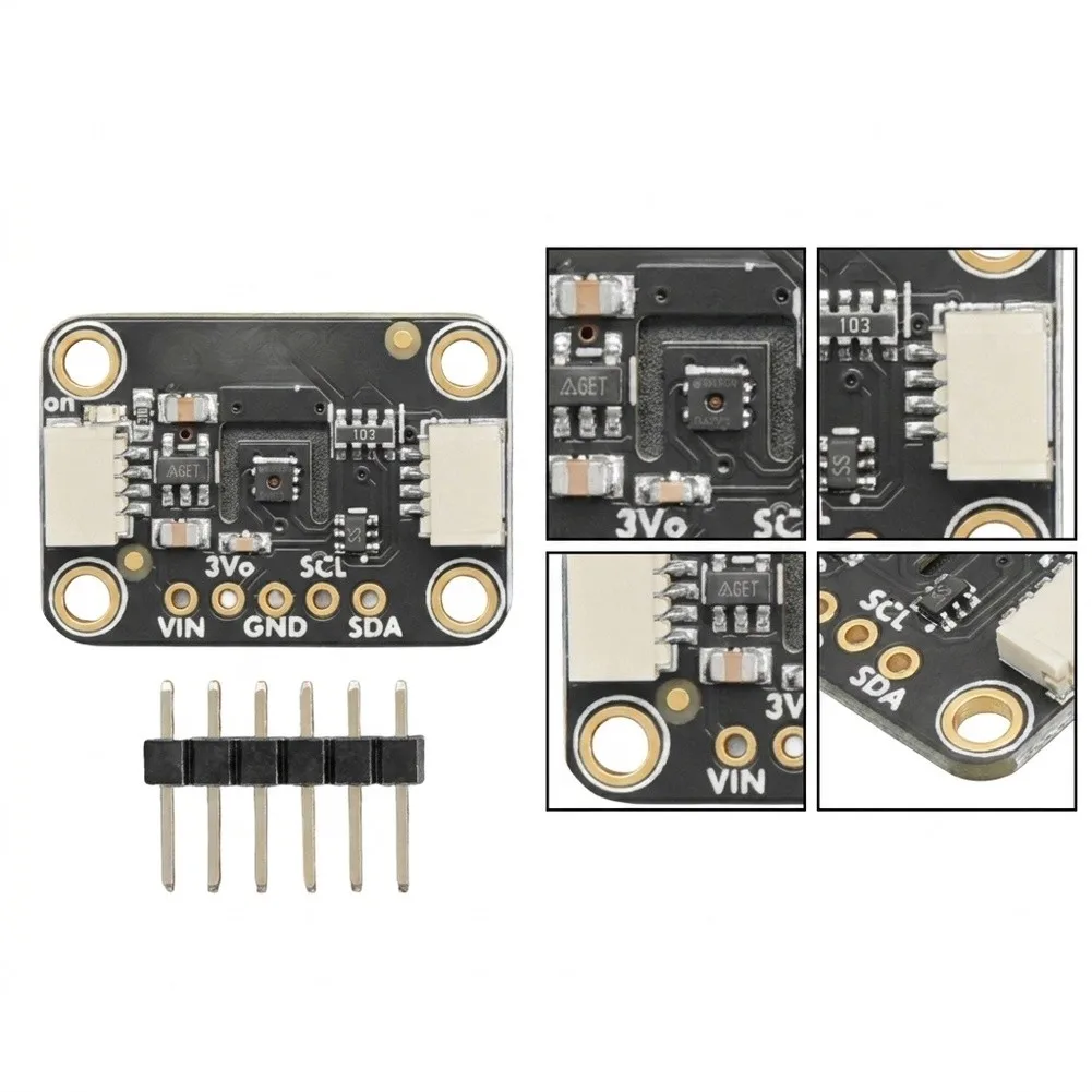 SHTC3 Temperature And Humidity Sensor With Pin Header For Stemma QT/ For Qwiic Interface Measurement Tools Accessories