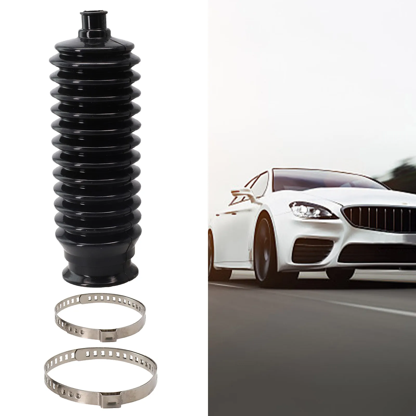 Gaiter Pinion Boots With Clamps Set Gear Rack Pinion Bellows Kit For Steering Gear Rack Pinion UTV Buggy Go KartGolf Bike Parts