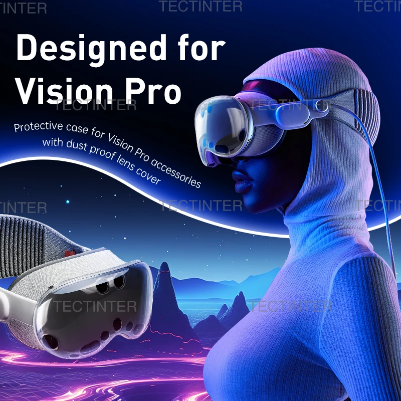 حافظة من السيليكون الناعم من مادة TPU لهاتف Apple Vision Pro VR حافظة واقية مضادة للخدش لملحقات ألعاب سماعة الرأس Vision Pro #2