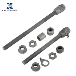 X Autohaux 1/2Pcs 140mm Bicycle Wheel Hub Axle Front Rear Axle Solid Shaft Quick Release With 2 Discs for MTB Road Bike