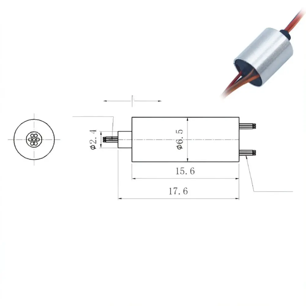 Miniature Slip Ring For For Guren Rotary Connector Module Electric Current Signal Transmitter For Industrial Mechanical Device