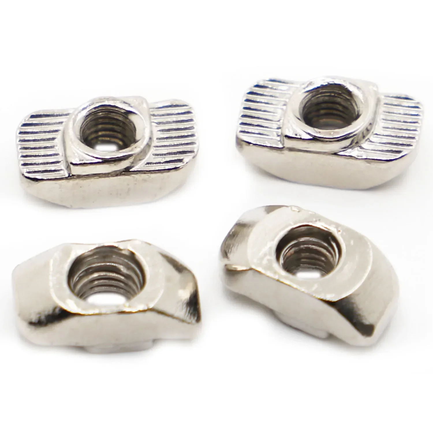 M3 M4 M5 M6 M8 Nickel Hammerkopf T Mutter Drop in Fasten Connector Gleitmutter für EU 2020 3030 4040 4545 Aluminiumprofil – Detail 4
