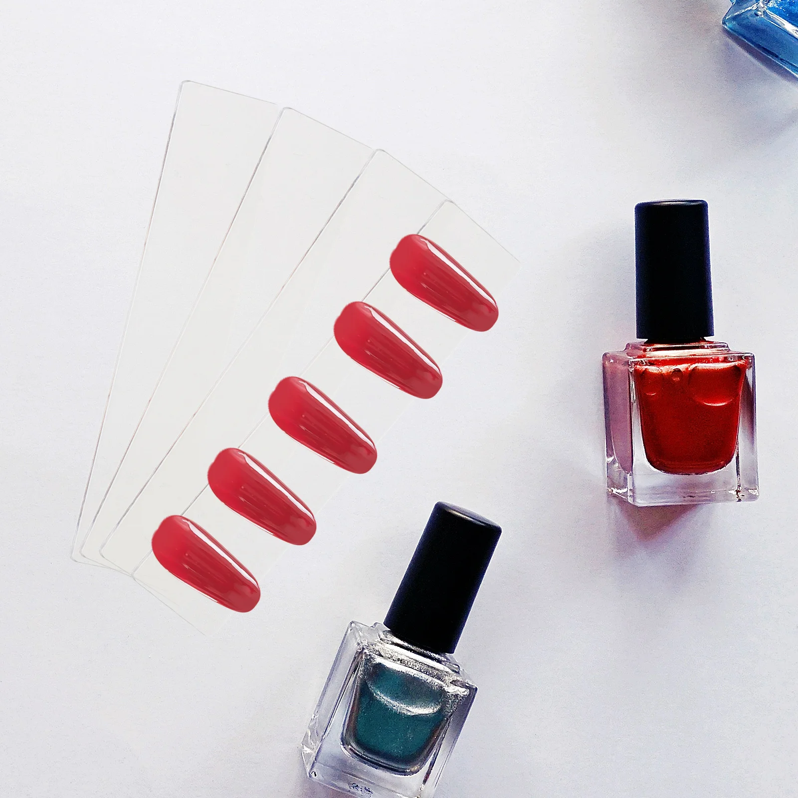 

150pcs Nail Art Display Stands Clear Acrylic Double Sided Durable Tips Holder For Manicure Practice Salon Supplies Nail Art