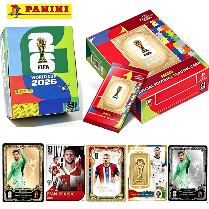 @パニーニ FIFAワールドカップ2026スターカード（金箔押し付き）、サッカーコレクターズグッズ、サッカーファン＆カードコレクター向けギフト