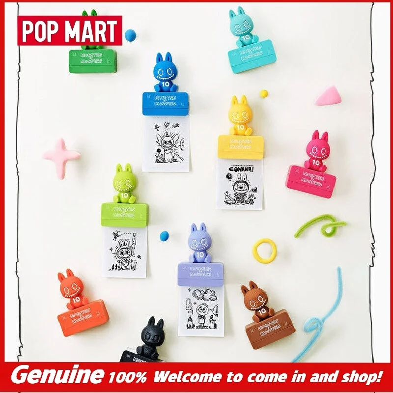 New POPMART THEMONSTERS 10th Anniversary Series Frosted Glass Stickers, Blind Boxes LABUBU Pop Culture Gifts Collection