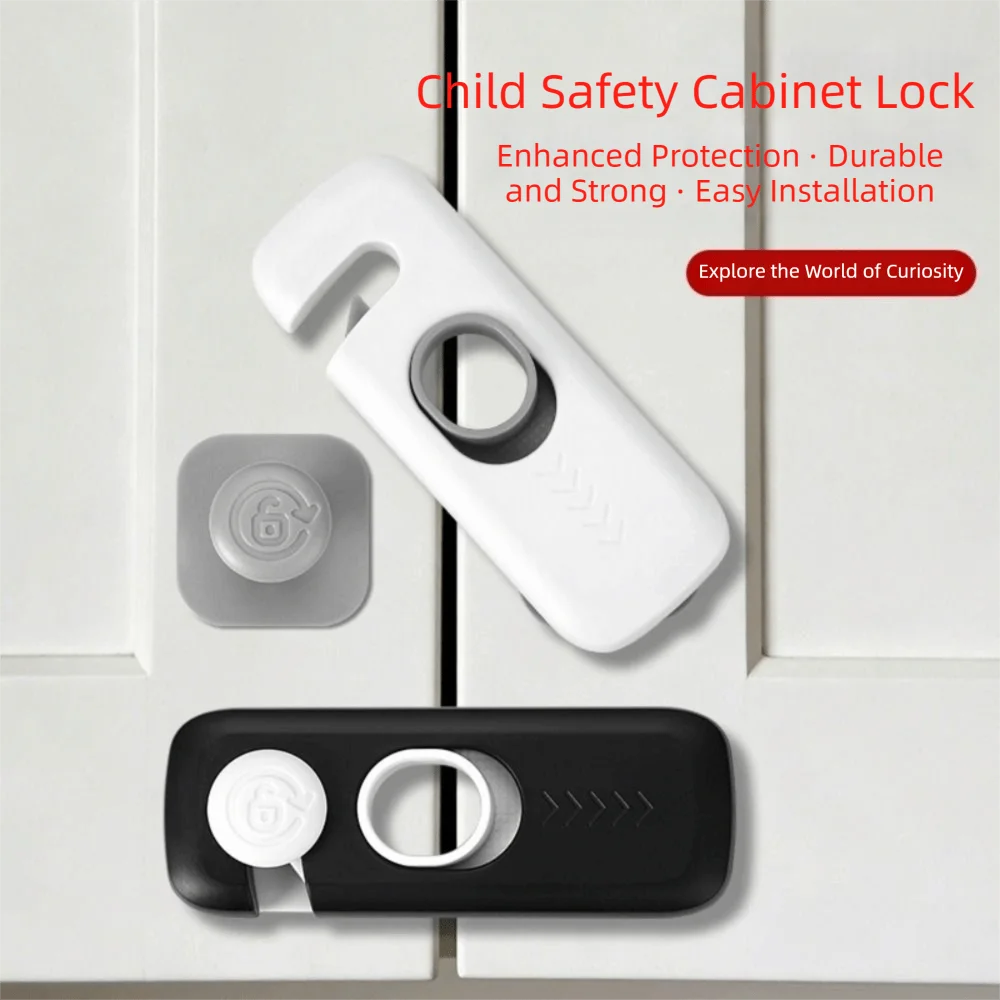 

Anti-Pinch Protection Child Safety Lock Multifunctional Childproof Safety Buckle Security Protection Durable Door Lock