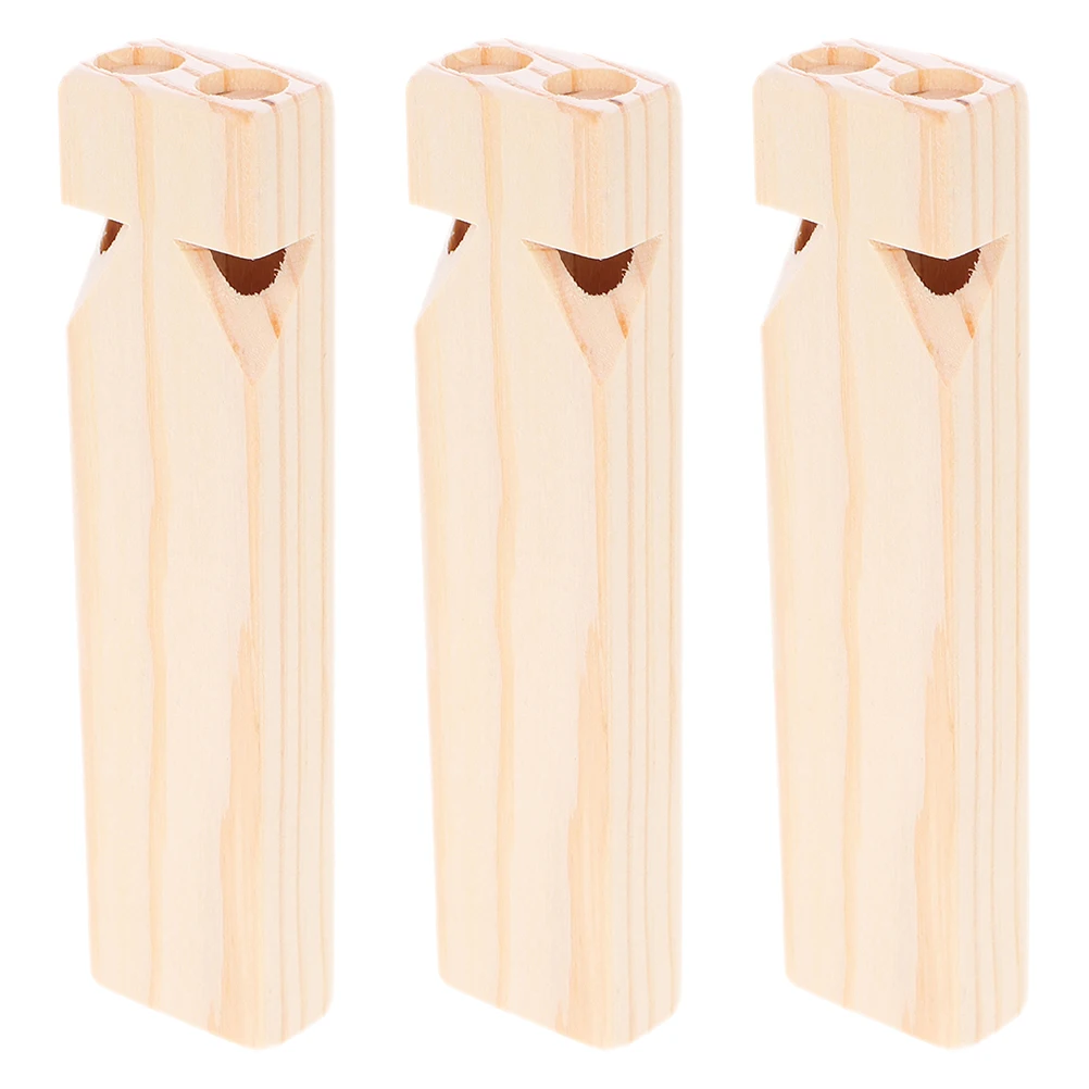 3 Pcs Orff Music Toys Children Kids Whistle Plaything Wooden Musical Instruments