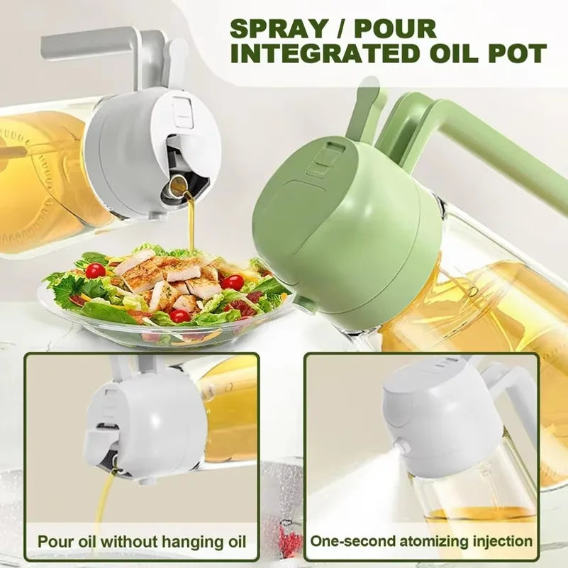 オリーブオイルスプレーボトル、オイルボトル注ぎ口付き、調理用 - Camping Cooking Oil のレビューと価格