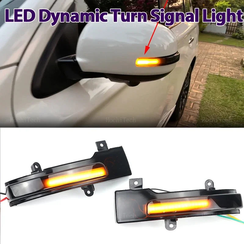 

2x Dynamic Side Mirror Blinker Light LED Turn Signal Lamps For Mitsubishi Outlander GF GG ZJ ZK ZL 2013-20, Lancer 2016