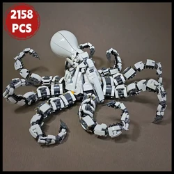 MOC Mechanical beast Mecha Octopus model building blocks sea animal ideas set Constructor bricks aldult toys christmas gifts