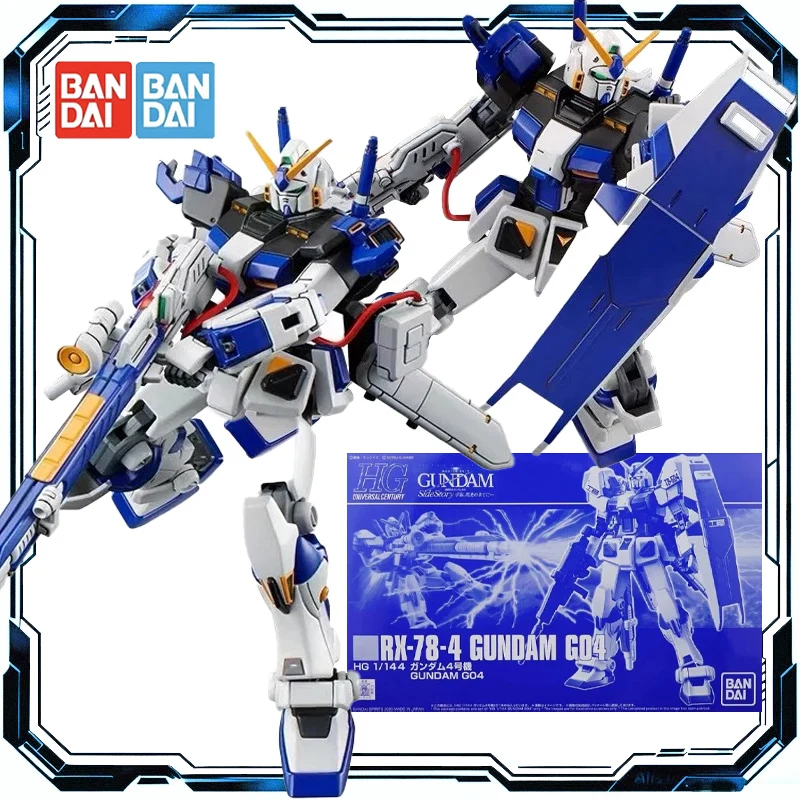 Bandai Originele HG 1/144 RX-78-4 GUNDAM G04 Anime Action Figure Robot Collectible Model Assemblage Speelgoed Ornamenten Gift Kinderen