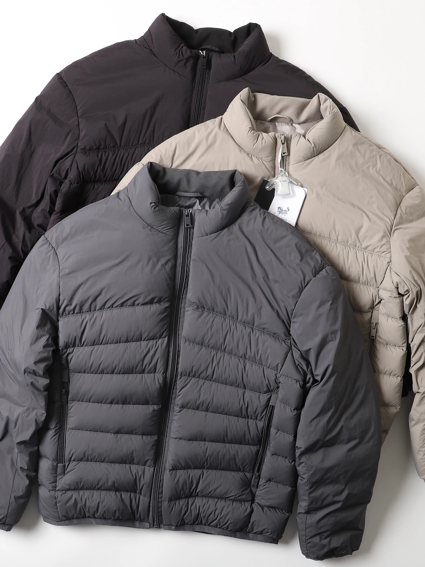 

Мужская зимняя куртка 90 White Du Down: легкая, теплая, с воротником-стойкой, повседневная, свободного кроя, на молнии, для отдыха