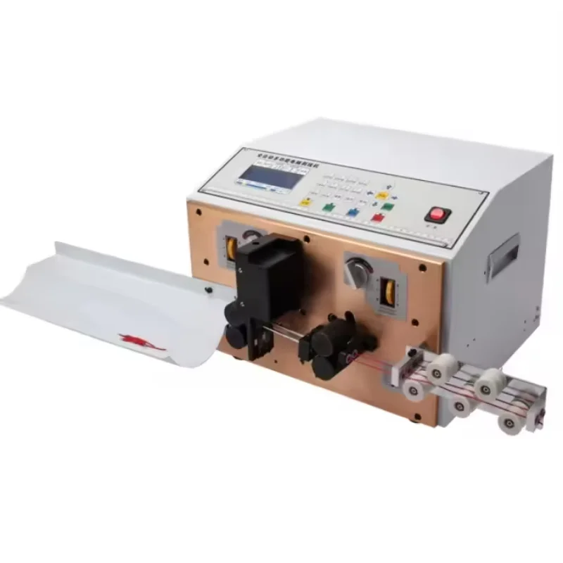 

Accurately Process Single Conductor Double Line Automatic Electric Wire Cutting Machine And Stripping Machine