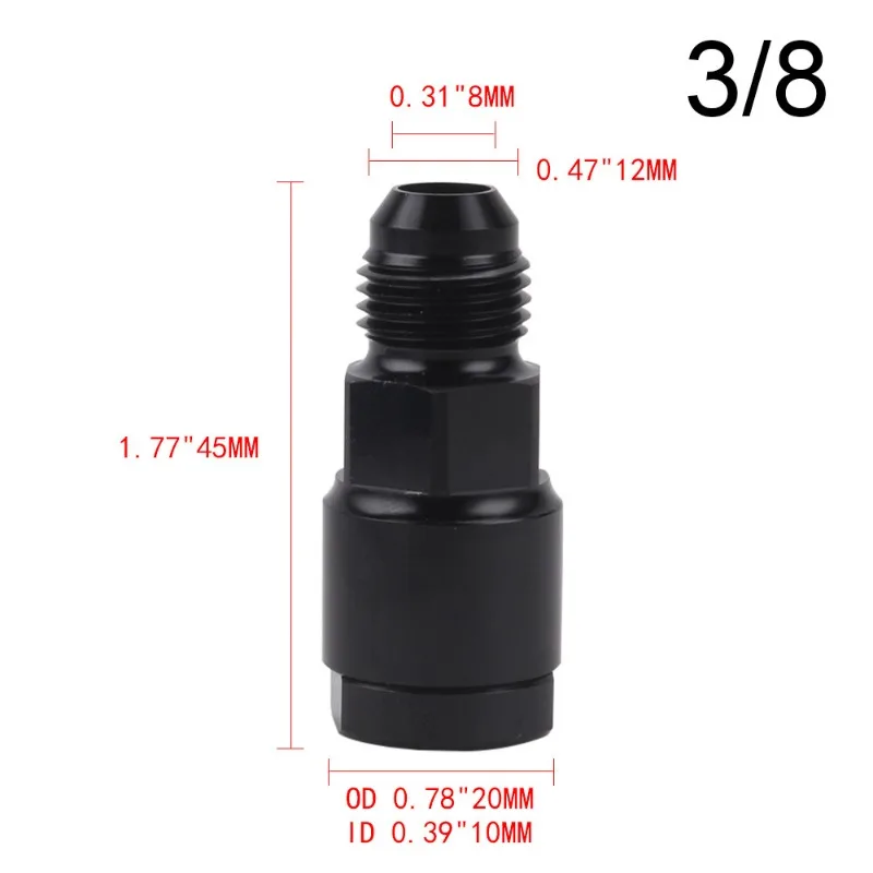 Auto parts AN6AN8 fuel distribution pipe connector for LS1LS3/8 hose connector 5/16 connector