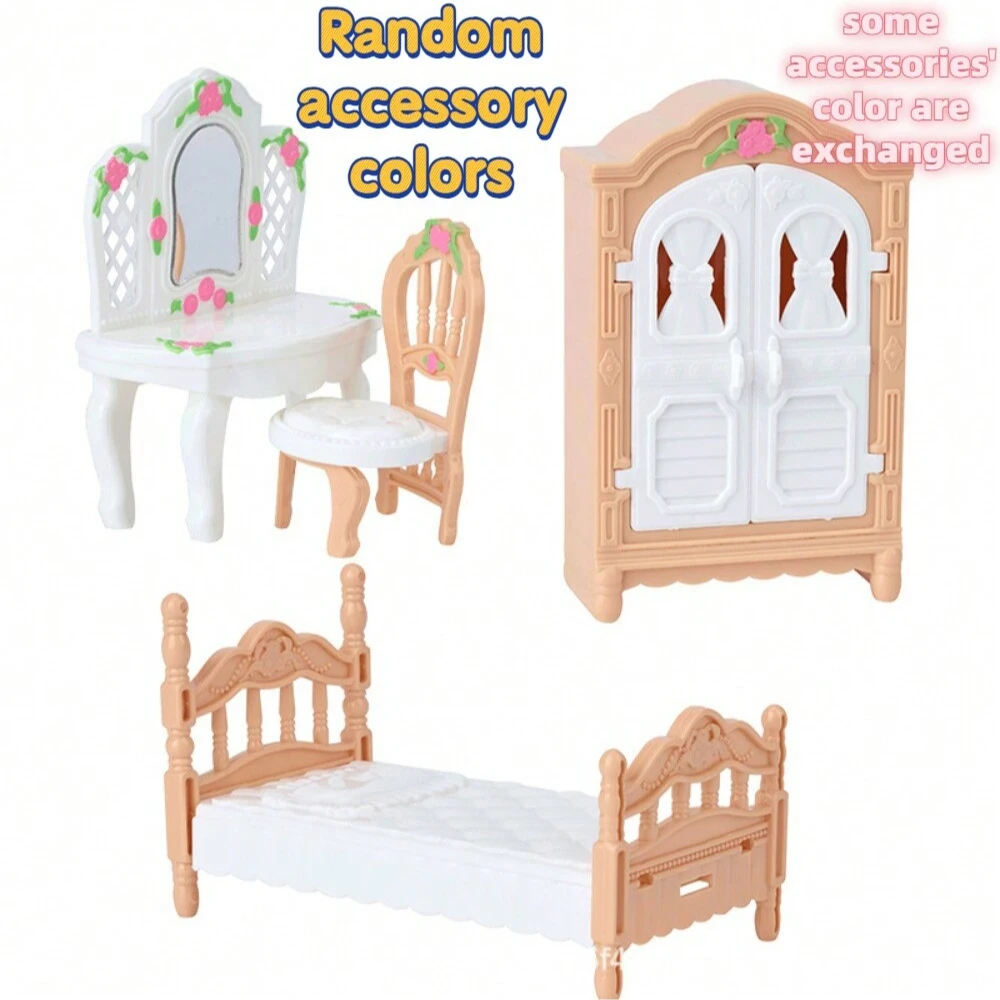 1:12 Miniature Furniture Set For Dollhouse - Bedroom, Living Room, Kitchen, Bathroom Accessories - Perfect Holiday Gift