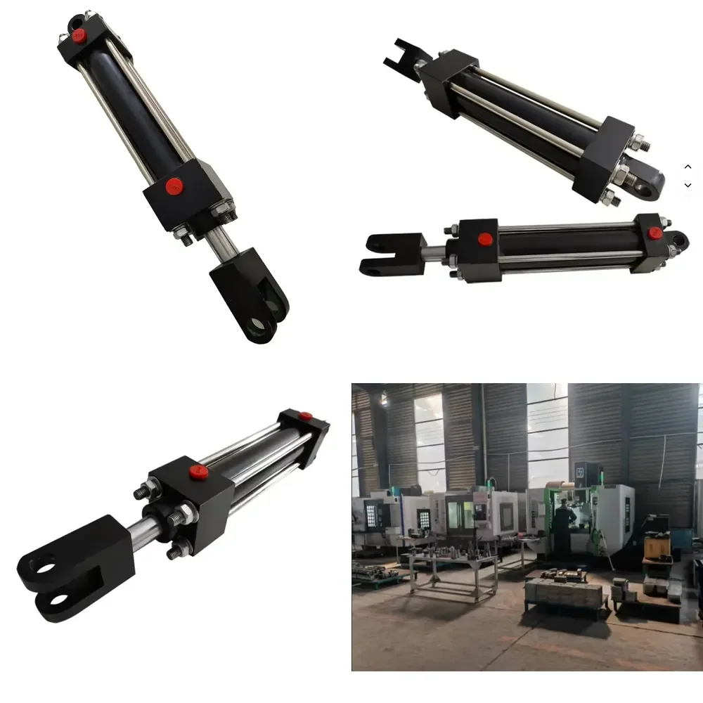 Steel Tie Rod Hydraulic Cylinder Double-acting Earring Mount Custom Farm Use ISO Certified 14MPa Pressure Repair Spare Parts