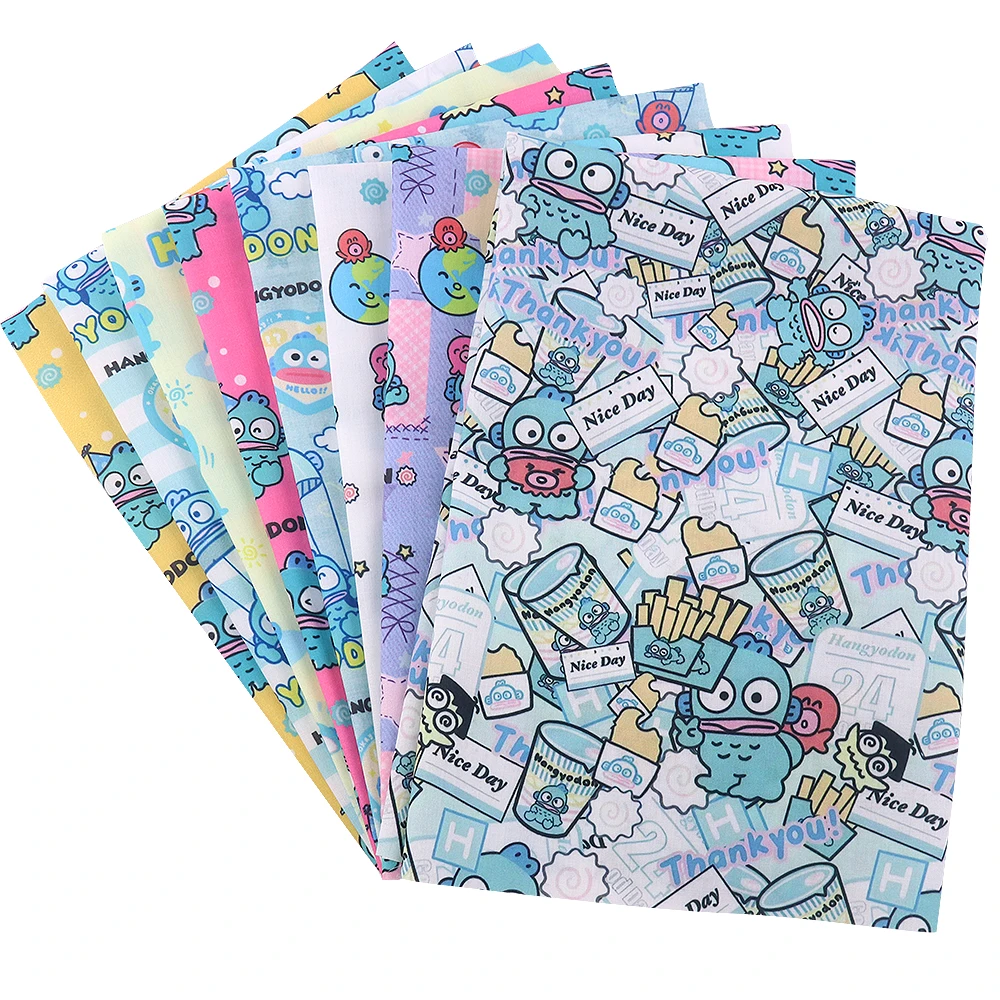 

50 x 145 cm Cartoon Animal Print Poly-Cotton Fabric — Suitable for Sewing, Quilting, and DIY Craft Materials