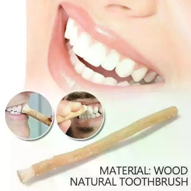 1Pcs Portable Natural Miswak Toothbrush Traditional Teeth Whitener & Manual Tooth Care Stick For Travel