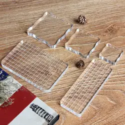 1 pz blocco di timbri in acrilico trasparente utilizzare timbro di gomma montato trasparente fai da te Scrapbooking Album fotografico trasparente strumenti decorativi fatti a mano